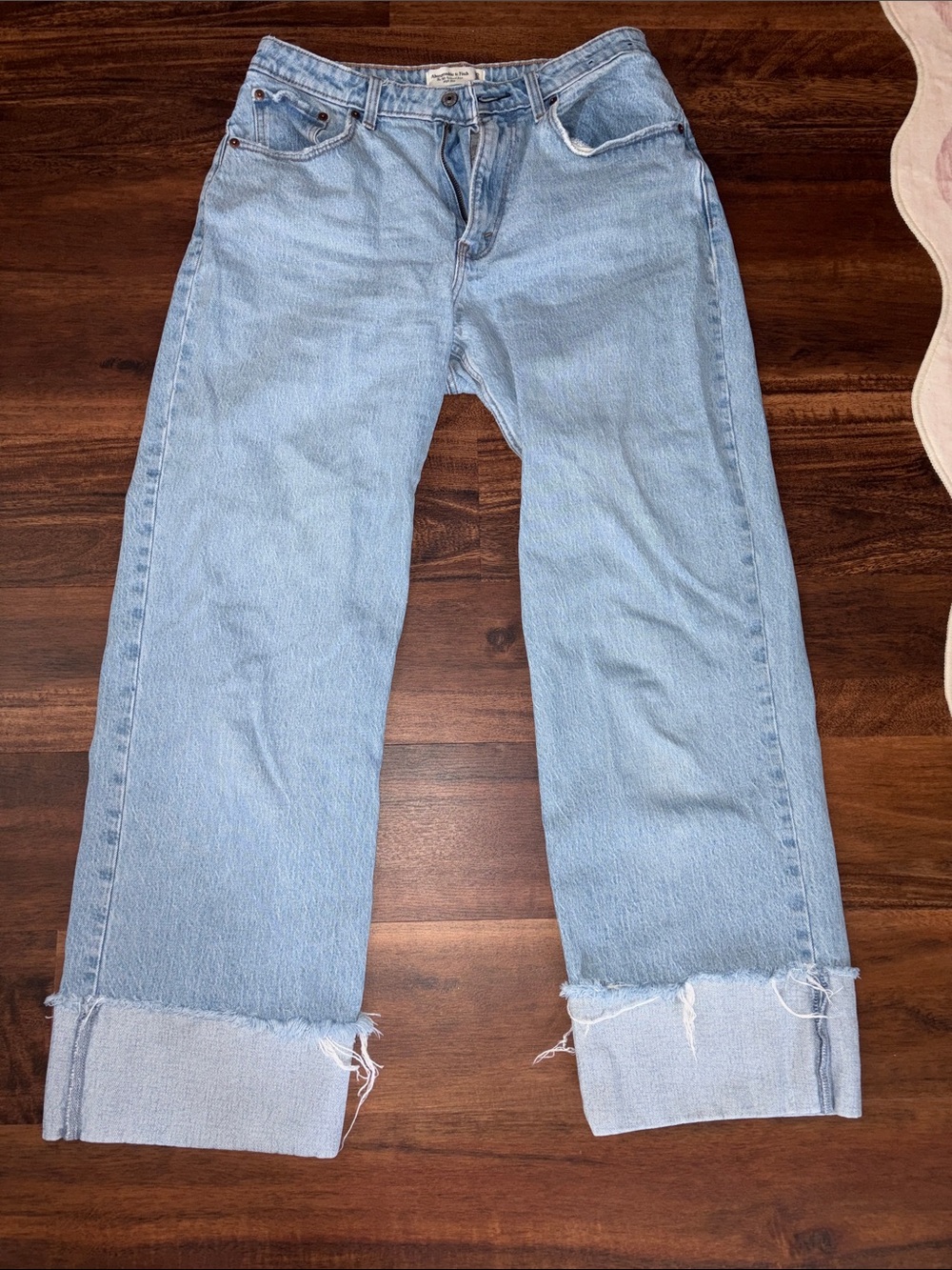 Abercrombie & Fitch Light Blue Straight Leg Jeans